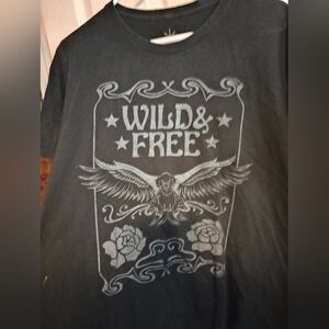 Wild & Free Life Clothing Co. Black T-Shirt Size XXL
